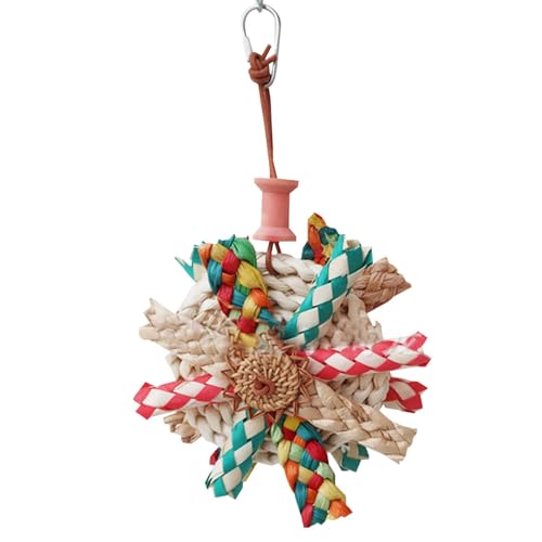 Papageiensuchspielzeug, Kauspielzeug für Vögel, buntes Spielzeug für kleine Papageien, Zerkleinerungsspielzeug, Strohzerkleinerungsspielzeug mit Metallhaken Exbert Papageiensuchspielzeug, Kauspielzeug für Vögel, buntes Spielzeug für kleine Papageien, Zerkleinerungsspielzeug, Strohzerkleinerungsspielzeug mit Metallhaken Exbert von EXBERT