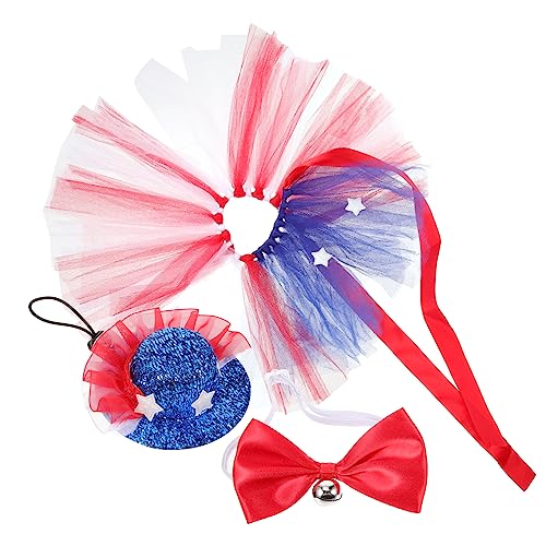 EXCEART Haustier-Tutu-Kleid Patriotisches Hunde-Outfit Unabhängigkeitstag-partykostüme Für Hunde von EXCEART