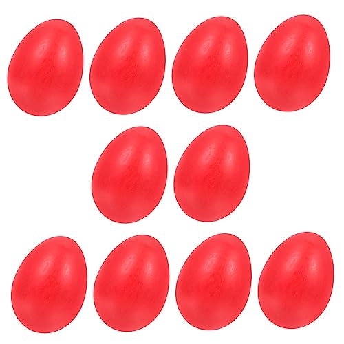 EXCEART 10-Teiliges Modell Heimform Deko Rote Eier Zubehör Eierdekoration Party Tischdekoration Färbegeschenke Dekorative Unbemalte Dekore Zum Basteln Malen Ornamente von EXCEART