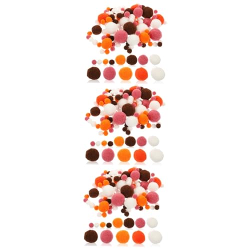 EXCEART 3 Stück 3 Plüschballhüte Flauschige Bälle Pompons Filzbälle Pompom Herstellungswerkzeug Wattebälle Quietschbälle Für Hunde Hundebälle Wollbälle Haustierbälle von EXCEART