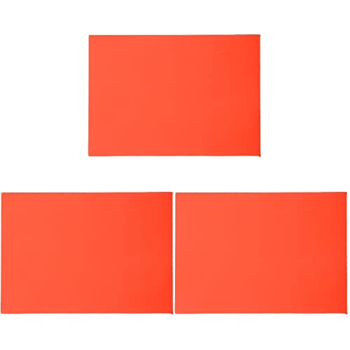 EXCEART 3Pcs Druckbelichtung Orange Praktisch Professionell EIN Benutzerdefiniertes Material. Mm Schöne Dicke DIY Tinte Handwerk Maschine Zubehör für Gravur Kissen Aufnahme Stempel von EXCEART