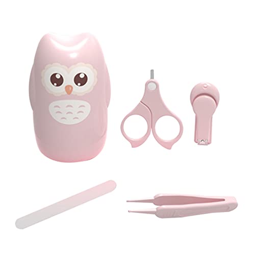 EXCEART 4 Pack Baby Nagelpflege Kit Säuglingspflege Nagel Clipper Maniküre Werkzeuge Kleinkind Maniküre Kit Kinder Eule von EXCEART
