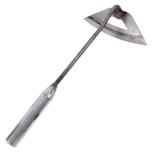 EXCEART Hacke Farm Tool Gartenarbeit gemüsegarten Gartengeräte Pflanzwerkzeug Landwirtschaft Handhacke Gartenwerkzeug Unkrauthacke Gartenwerkzeug Gartenhacke Werkzeug Eisen Silver von EXCEART