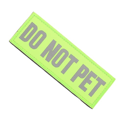 EXCEART Reflektierender Aufnäher Nicht Streicheln Für Diensthunde Abnehmbarer Geschirrmarker Strapazierfähig Aus Nylon Für Einsatzjacken Geschirre Und EXCEART Reflektierender Aufnäher Nicht Streicheln Für Diensthunde Abnehmbarer Geschirrmarker Strapazierfähig Aus Nylon Für Einsatzjacken Geschirre Und von EXCEART