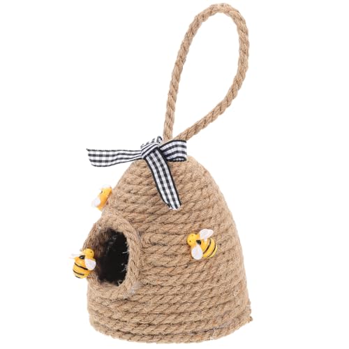 EXCEART Runde Wabe Bienenfest-hängeornament Thema Wanddekoration Aus Holz Bienendekor Dekorative Wabe Gewebte Wabe Biene Küchendekoration Garten Vogelhaus Stroh Draussen Das Schild EXCEART Runde Wabe Bienenfest-hängeornament Thema Wanddekoration Aus Holz Bienendekor Dekorative Wabe Gewebte Wabe Biene Küchendekoration Garten Vogelhaus Stroh Draussen Das Schild von EXCEART