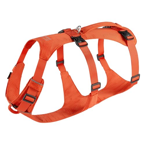 EXCELLENT ELITE SPANKER Escape Proof Hundegeschirr No Pull Einstellbare Hundegeschirr mit robusten Griff für große mittlere Hunde Training Walking Running(ORG) von EXCELLENT ELITE SPANKER