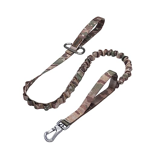 EXCELLENT ELITE SPANKER Taktische Bungee-Hundeleine Militärische verstellbare Hundeleine Schnellspanner elastische Leine mit 2 Kontrollgriffen(MCP) von EXCELLENT ELITE SPANKER
