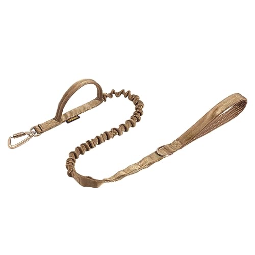 EXCELLENT ELITE SPANKER Taktische Militär Bungee Hundeleine Raum Aluminium Haken Clips elastische Seil Leinen mit 2 Control Handle(COB) von EXCELLENT ELITE SPANKER