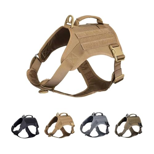 EXCELLENT ELITE SPANKER Militärisches verstellbares Trainingsgeschirr für Hunde mit Griff, No-Pull-Weste für kleine, mittelgroße und große Hunde(COB-S) von EXCELLENT ELITE SPANKER