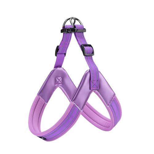 EXCELLENT ELITE SPANKER No Pull Hundegeschirr Step-in einstellbare reflektierende Weste weich gepolstert leicht Haustier Brustgurt mit Leine Clips für kleine mittlere große Hunde(L-PUL) von EXCELLENT ELITE SPANKER