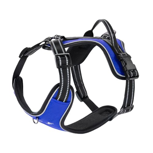 EXCELLENT ELITE SPANKER Nylon reflektierende Hundeweste einstellbar Keine Pull leichte Eva gepolsterte Weste Namensschild-Front-Clip Service Hundegeschirr mit Schnalle für mittlere große Hunde(BLU-L) EXCELLENT ELITE SPANKER Nylon reflektierende Hundeweste einstellbar Keine Pull leichte Eva gepolsterte Weste Namensschild-Front-Clip Service Hundegeschirr mit Schnalle für mittlere große Hunde(BLU-L) von EXCELLENT ELITE SPANKER