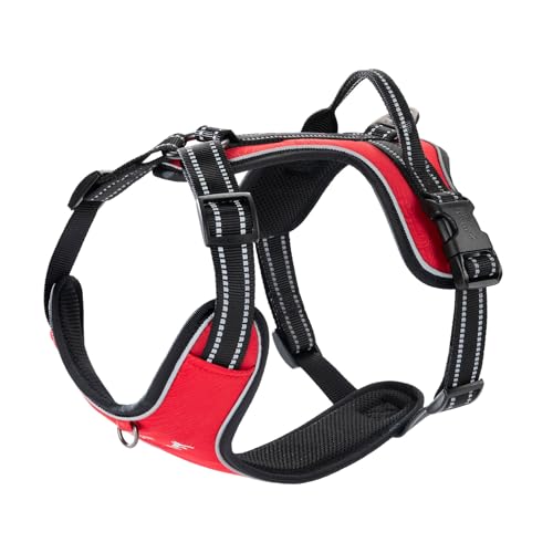EXCELLENT ELITE SPANKER Nylon reflektierende Hundeweste einstellbar Keine Pull leichte Eva gepolsterte Weste Namensschild-Front-Clip Service Hundegeschirr mit Schnalle für mittlere große Hunde(RED-M) EXCELLENT ELITE SPANKER Nylon reflektierende Hundeweste einstellbar Keine Pull leichte Eva gepolsterte Weste Namensschild-Front-Clip Service Hundegeschirr mit Schnalle für mittlere große Hunde(RED-M) von EXCELLENT ELITE SPANKER