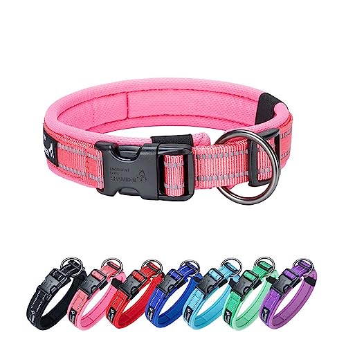 EXCELLENT ELITE SPANKER Reflektierendes klassisches weiches gepolstertes atmungsaktives Nylon einstellbares Haustierhalsband mit Schnellverschluss für kleine mittlere große Hunde Training(PIK-M EXCELLENT ELITE SPANKER Reflektierendes klassisches weiches gepolstertes atmungsaktives Nylon einstellbares Haustierhalsband mit Schnellverschluss für kleine mittlere große Hunde Training(PIK-M von EXCELLENT ELITE SPANKER
