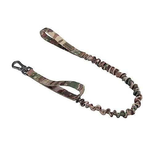 EXCELLENT ELITE SPANKER Military Bungee Hundeleine Elastische Leinen mit 2 gepolsterten Haltegriffen für mittlere und kleine Hunde(MCP) von EXCELLENT ELITE SPANKER