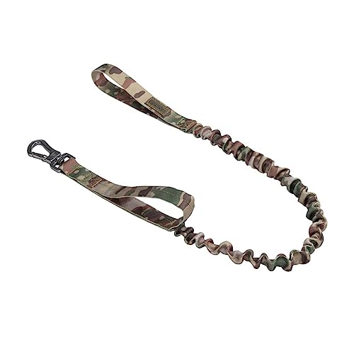 EXCELLENT ELITE SPANKER Tactical Bungee Hundeleine Militär Polizei Hund Training Leine Seil Seil mit 2 Kontrollgriffen(Camouflage) von EXCELLENT ELITE SPANKER