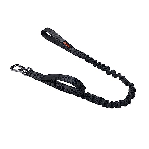 EXCELLENT ELITE SPANKER Tactical Bungee Hundeleine Militär Polizei Hund Training Leine Seil Seil mit 2 Kontrollgriffen(BLK) von EXCELLENT ELITE SPANKER