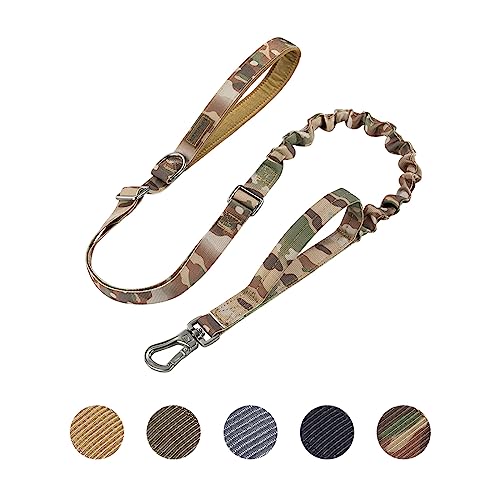 EXCELLENT ELITE SPANKER Taktische Bungee Hundeleine Hundeleine Taktisch Militärisch verstellbare Polizei Hund Leine Elastisches Leinenseil mit 2 Griffen(MCP) von EXCELLENT ELITE SPANKER