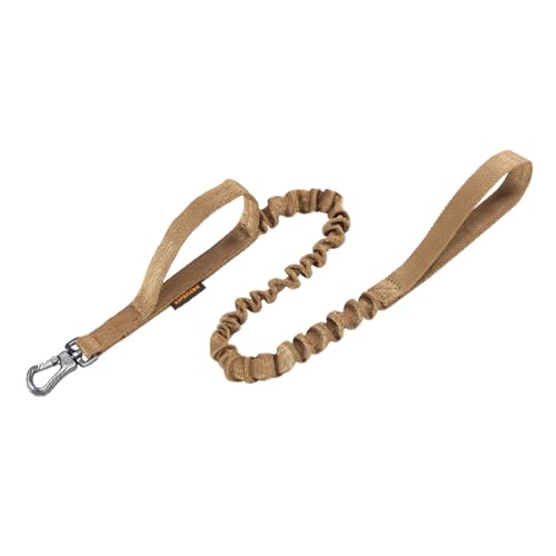 EXCELLENT ELITE SPANKER Military Bungee Hundeleine Elastische Leinen mit 2 gepolsterten Haltegriffen für mittlere und kleine Hunde (COB) von EXCELLENT ELITE SPANKER