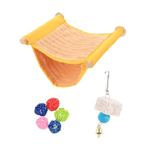 EXHUMKY Papagei Hängematte Set Vogelkäfig Zubehör Papagei Käfig Hängematte Hängen Vogel Barsch Spielzeug Pet Spielzeug EXHUMKY Papagei Hängematte Set Vogelkäfig Zubehör Papagei Käfig Hängematte Hängen Vogel Barsch Spielzeug Pet Spielzeug von EXHUMKY