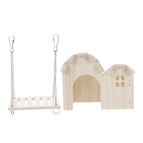 EXHUMKY 1 Satz Holzkletterkabine Hamster Versteck aus Holz Holzhamster Hamsterübung Hamster-Holzhaus-Versteck kleines Haustierkäfigspielzeug Hamsterzubehör Hamsterbedarf Beige EXHUMKY 1 Satz Holzkletterkabine Hamster Versteck aus Holz Holzhamster Hamsterübung Hamster-Holzhaus-Versteck kleines Haustierkäfigspielzeug Hamsterzubehör Hamsterbedarf Beige von EXHUMKY