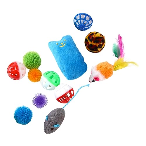 EXHUMKY 1 Satz Katze Necken Spielzeug Bissbeständiger Kauspielzeug Entzückende Katze Teaser Set EXHUMKY 1 Satz Katze Necken Spielzeug Bissbeständiger Kauspielzeug Entzückende Katze Teaser Set von EXHUMKY