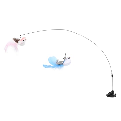 EXHUMKY 1 Satz Saugnapf necken Katzen Stick Interaktives Bausatz katzenspielzeug Interactive cat Toy spielsachen spielzeuge süßer Katzenstab für Katzen Stahldraht EXHUMKY 1 Satz Saugnapf necken Katzen Stick Interaktives Bausatz katzenspielzeug Interactive cat Toy spielsachen spielzeuge süßer Katzenstab für Katzen Stahldraht von EXHUMKY