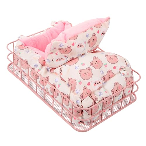 EXHUMKY 1 Satz Schmiedeeisenschlafnest Schlafen für Meerschweinchen-Hängematte Hamster süßes Bett Ratte Hamsterbettwäsche dekorative Hamsterplattform kleine Hamsterplattform Fussel Rosa EXHUMKY 1 Satz Schmiedeeisenschlafnest Schlafen für Meerschweinchen-Hängematte Hamster süßes Bett Ratte Hamsterbettwäsche dekorative Hamsterplattform kleine Hamsterplattform Fussel Rosa von EXHUMKY