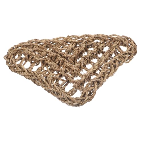 EXHUMKY 1 Satz Stroh Hängematte Reptil Drachen bärtig Zubehör für Eidechsenkäfige Bartagame Hängematte Eidechsen-Hängemattenbett Accessoires für Bartagamen Bartagamenkäfig-Accessoire Heu von EXHUMKY