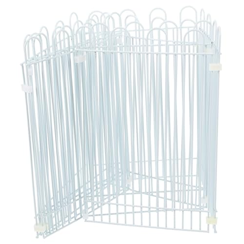 EXHUMKY 1 Satz der Zaun Stall Käfig Tor Hamster tragbar Röhren Paneele für Haustierställe Kleiner Tierzaun Pet-Panels Kleintierkaste Laufställe für Haustiere Eisendraht Weiß EXHUMKY 1 Satz der Zaun Stall Käfig Tor Hamster tragbar Röhren Paneele für Haustierställe Kleiner Tierzaun Pet-Panels Kleintierkaste Laufställe für Haustiere Eisendraht Weiß von EXHUMKY