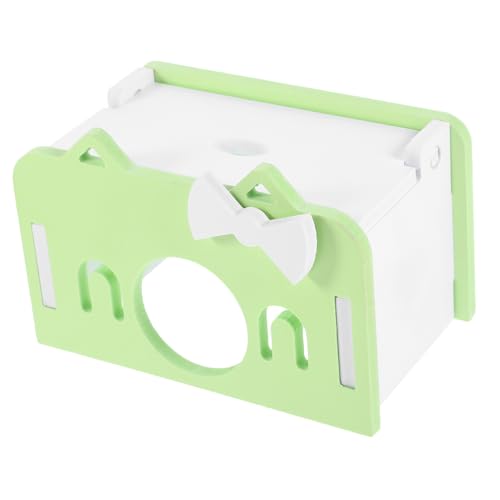 EXHUMKY 1 Satz zum Verstecken von Hamsterhäuser Meerschweinchen Hamsterhaus Nest kleines drinnen Haustier eichhörnchen Kleintier-Hütte Hamster Fass Habitat PVC von EXHUMKY