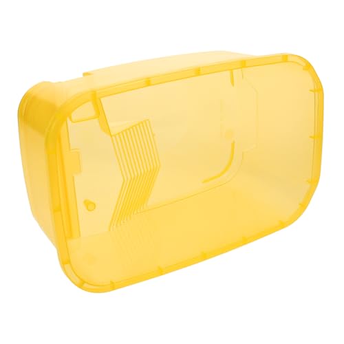 EXHUMKY 1 Set Schildkröte Tank Kunststoff Reptil Bereich Zwerg Gelb Tank von EXHUMKY