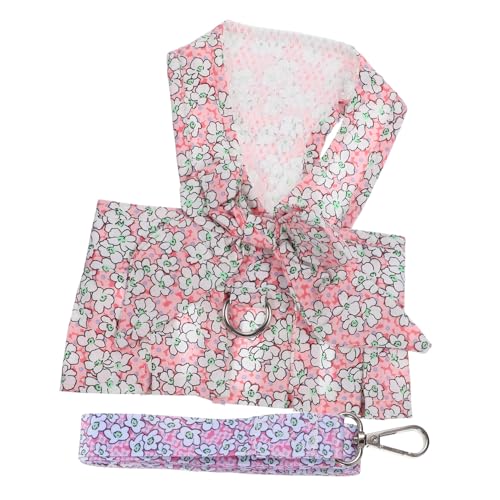 EXHUMKY 1 Set Hunde Hosenträgerweste, Kleid, Kätzchen Laufseil, Katzengeschirr Und Leine, Ausbruchsicheres Geschirr Für Kleine Haustiere, Zugseil, Kleines Welpengeschirr, Seilleinen Für EXHUMKY 1 Set Hunde Hosenträgerweste, Kleid, Kätzchen Laufseil, Katzengeschirr Und Leine, Ausbruchsicheres Geschirr Für Kleine Haustiere, Zugseil, Kleines Welpengeschirr, Seilleinen Für von EXHUMKY