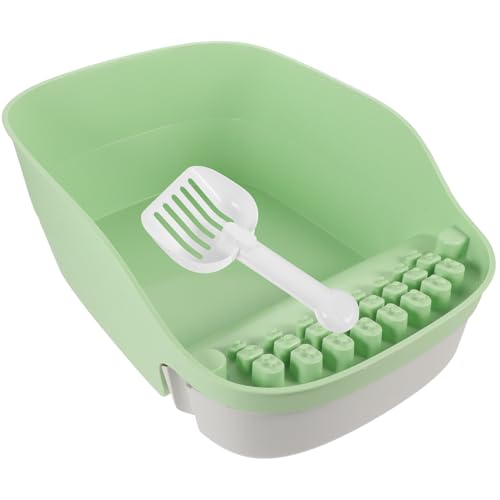EXHUMKY 1satz Katzenstreu-Toilette Mit Schaufel Offenes Design Große Kapazität Aus Strapazierfähigem Für Kätzchen Und Erwachsene Katzen Avocado Haustierbedarf Für Einfache Reinigung von EXHUMKY