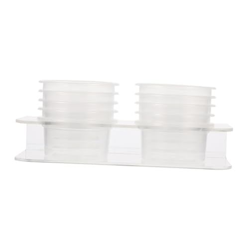 EXHUMKY 1 Set Reptilien Futternapf, Haustier Wassernäpfe, Futter Wasserbecken, Saugnapf, Reptilien Futterspender, Reptilien Futterbehälter, Reptilien Schüssel, Wiederverwendbar, Reptilien von EXHUMKY