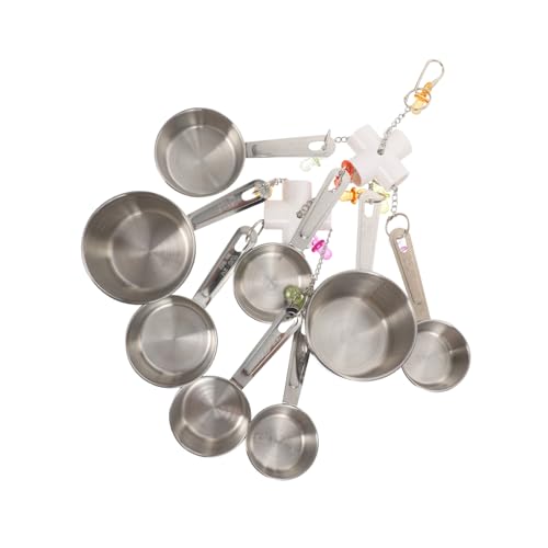 EXHUMKY 1stück Hängendes Papageien-Spielzeug Aus Edelstahl Und Kauspielzeug Für Vögel Geeignet Für Sittiche Und Andere Vogelarten Für Käfige Dekoration von EXHUMKY