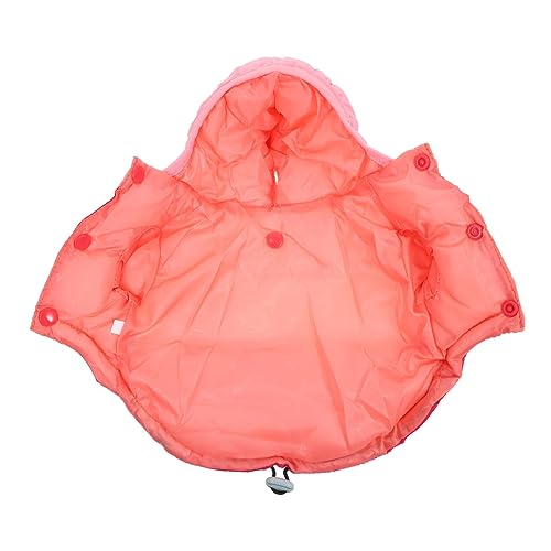 EXHUMKY Hunde-Kapuzenpullover Für Dackel Warme Kleidung Hunde-daunen-Baumwollmantel Schutz Größe 12 Rot von EXHUMKY