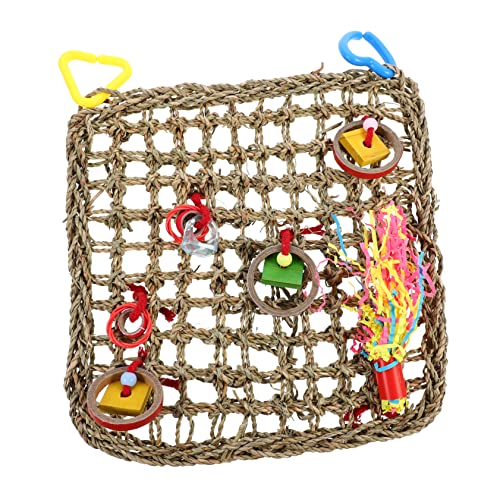 EXHUMKY 1stück Hängendes Papageien-Spielzeug Aus Natürlichem Material Interaktives Kletternetz Für Wellensittiche Nymphensittiche Und Andere Kleine Vögel Langlebig Und Sicher Für EXHUMKY 1stück Hängendes Papageien-Spielzeug Aus Natürlichem Material Interaktives Kletternetz Für Wellensittiche Nymphensittiche Und Andere Kleine Vögel Langlebig Und Sicher Für von EXHUMKY