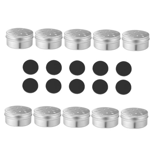 EXHUMKY Sicheres Robustes Geruchstrainingszubehör Für Hunde 10 Duftdosen Aus Metall Mit Deckel Für Geruchstraining Und Beweglichkeitsübungen von EXHUMKY