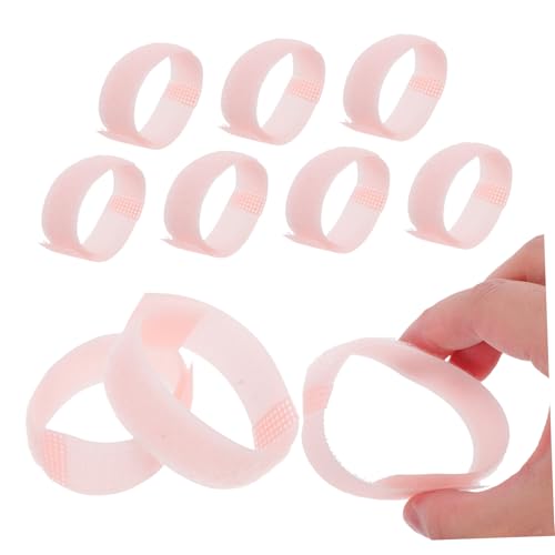 EXHUMKY 10 Stück Regenstiefel Socken Patch Hundepfotenschutzgurte Slip Sockenbänder Nicht -Slide -Sockenbänder Nicht -Skid -Sockenhalter Pfoten Sockenbänder Nylon Rosa von EXHUMKY