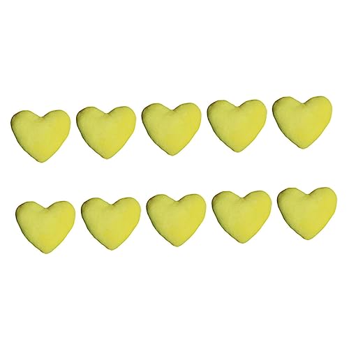 EXHUMKY 10 Stück Teiliges Kauspielzeug für Hunde Liebe Herz Plüschspielzeug Langlebig und Sicher zur Zahnreinigung Zerstörungsdrang Hilft bei Einsamkeit von EXHUMKY