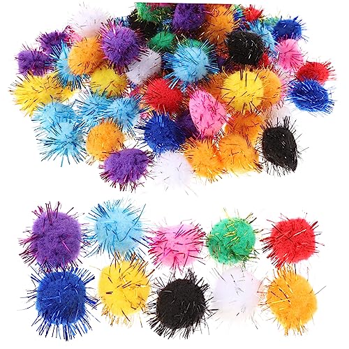 EXHUMKY 100 Stück Katzenspielzeug Pom Poms Bunte Plüschbälle für DIY Bastelprojekte und Kreative Dekorationen für Haustiere EXHUMKY 100 Stück Katzenspielzeug Pom Poms Bunte Plüschbälle für DIY Bastelprojekte und Kreative Dekorationen für Haustiere von EXHUMKY