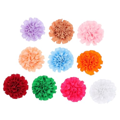 EXHUMKY 10St Hundebogen Hundesachen Hund färben Hundehalsbänder für Mädchen Hundenapf Hundehaarfärbemittel für Hundebesitzer Blumenhalsband für Welpen Hundezubehör Polyester von EXHUMKY
