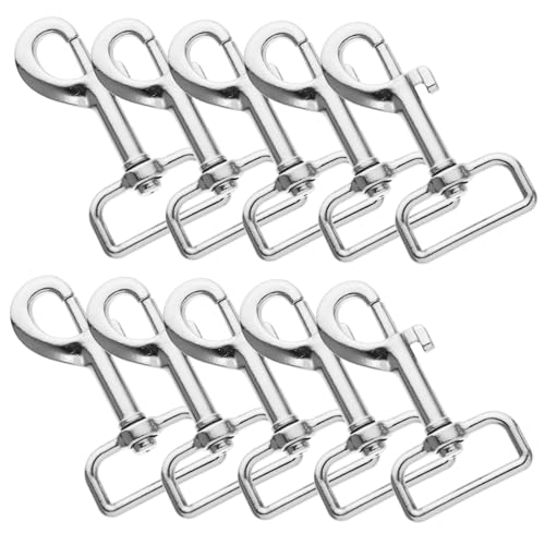 EXHUMKY 10Stücke Hundeleinenverschluss Heavy Duty Schnapphaken Clips für Haustierleinen Karabiner für Hundehalsband und Bolzenschnappverschluss Vielseitig Einsetzbar EXHUMKY 10Stücke Hundeleinenverschluss Heavy Duty Schnapphaken Clips für Haustierleinen Karabiner für Hundehalsband und Bolzenschnappverschluss Vielseitig Einsetzbar von EXHUMKY
