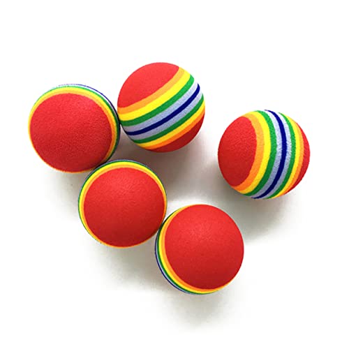 EXHUMKY 12 Stück Eva Regenbogen Bälle für Hunde Leichtes Sicheres Kauspielzeug für Interaktive Spiele für Training Apportieren und Zahnpflege EXHUMKY 12 Stück Eva Regenbogen Bälle für Hunde Leichtes Sicheres Kauspielzeug für Interaktive Spiele für Training Apportieren und Zahnpflege von EXHUMKY