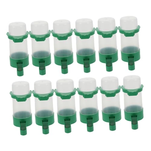 EXHUMKY 12stücke Wasserspender Für Vögel Automatischer Vogeltrinker Spillproof Design Große Kapazität Geeignet Für Papageien Nymphensittiche Und Andere Käfigvögel von EXHUMKY