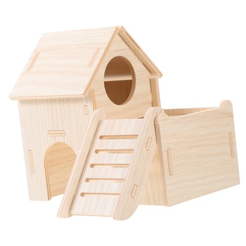 EXHUMKY Kleintier Haus Aus Holz Für Hamster Meerschweinchen Und Kleine Haustiere Natürlicher Rückzugsort Und Langlebig Spielen Und Entspannen EXHUMKY Kleintier Haus Aus Holz Für Hamster Meerschweinchen Und Kleine Haustiere Natürlicher Rückzugsort Und Langlebig Spielen Und Entspannen von EXHUMKY