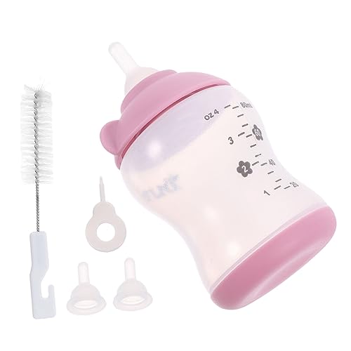 EXHUMKY 1Satz Klein Haustier Fütterungsflasche für Welpen und Kätzchen Freies mit Maßstab und Hitzebeständig Zubehör für Pflege von EXHUMKY