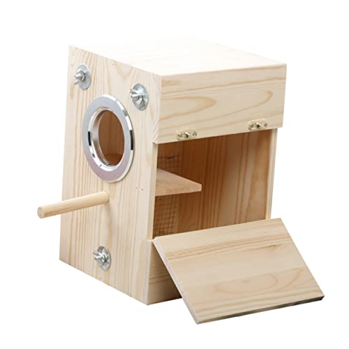 EXHUMKY 1stk Vogelzuchtbox Futterspender Großer Rattenkäfig Verschachtelung Taube Papageienbarsch Inkubator Papageienkäfig Eingesperrt Vogelhaus Nest Vogelhäuser Hölzern Beige EXHUMKY 1stk Vogelzuchtbox Futterspender Großer Rattenkäfig Verschachtelung Taube Papageienbarsch Inkubator Papageienkäfig Eingesperrt Vogelhaus Nest Vogelhäuser Hölzern Beige von EXHUMKY