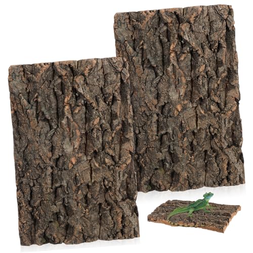 EXHUMKY 2er-Pack Rindenblätter Als Dekoration Für Aquarien Reptilien-lebensraum Landschaftsgestaltung Zubehör Für Bartagamen Und Eidechsen Rustikaler Aquarium-Hintergrund EXHUMKY 2er-Pack Rindenblätter Als Dekoration Für Aquarien Reptilien-lebensraum Landschaftsgestaltung Zubehör Für Bartagamen Und Eidechsen Rustikaler Aquarium-Hintergrund von EXHUMKY