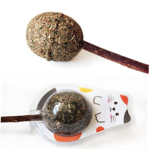 EXHUMKY 2 STÜCK Katzenminze Lollipop Kauspielzeug Tragbares Zahnspielzeug aus Polygonum für Kleine bis Mittelgroße Katzen Gesund und Unterhaltsam EXHUMKY 2 STÜCK Katzenminze Lollipop Kauspielzeug Tragbares Zahnspielzeug aus Polygonum für Kleine bis Mittelgroße Katzen Gesund und Unterhaltsam von EXHUMKY
